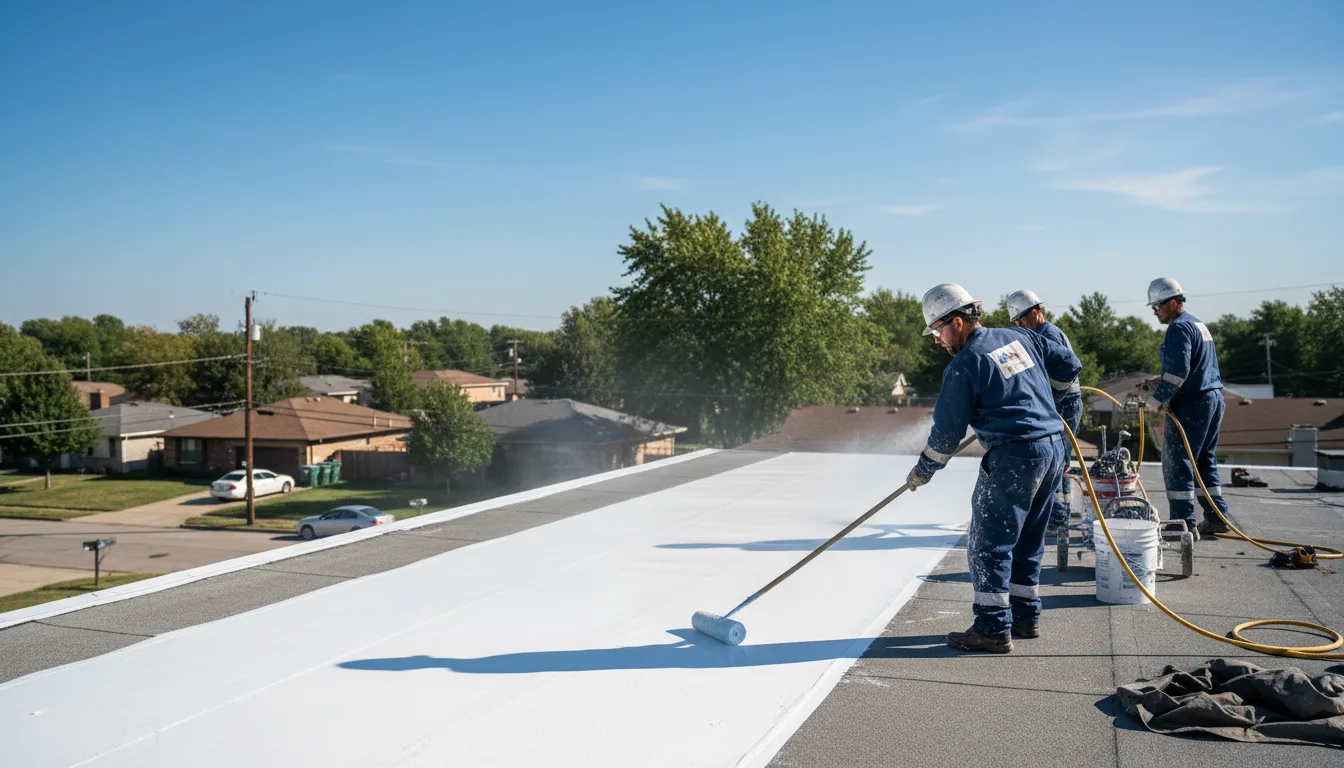 Commercial roof coating in Caney, KS near me